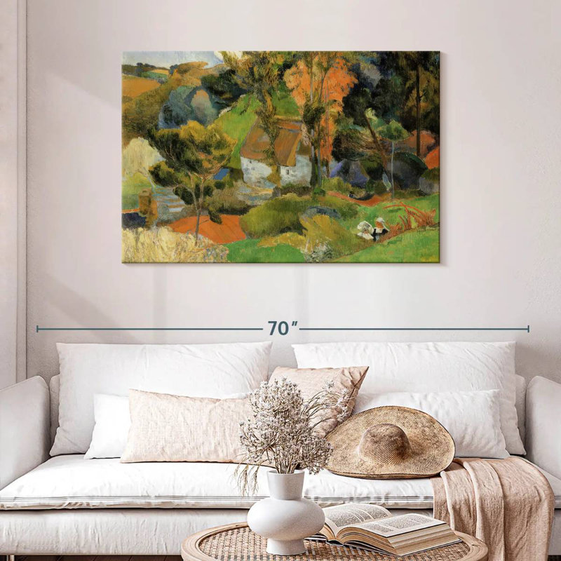 Paysage d'Alvord à Pont-Aven, H 30 po x l 45 po