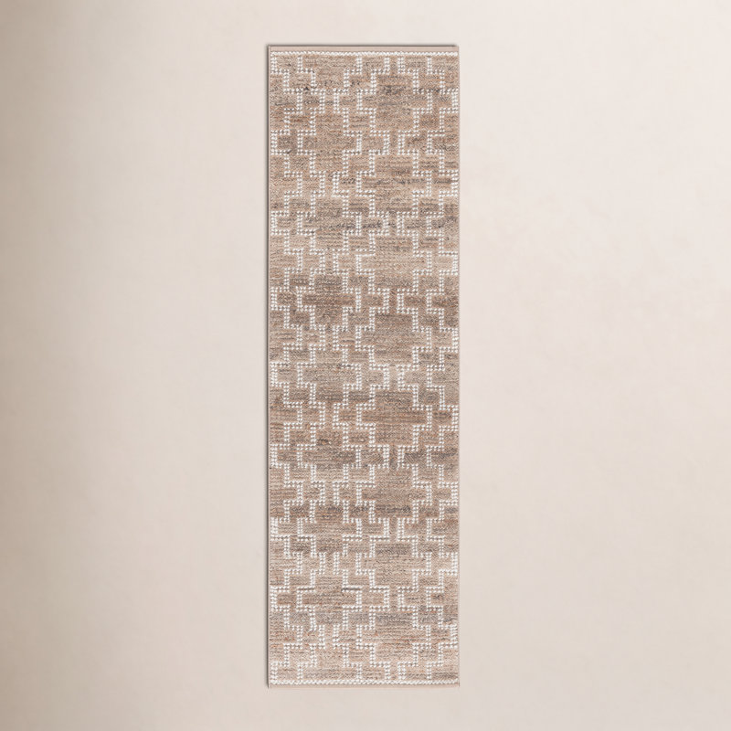 Tapis d'intérieur tissé à la main Vermont, Tapis de couloir 2 pi 3 po x 8 pi 0 po