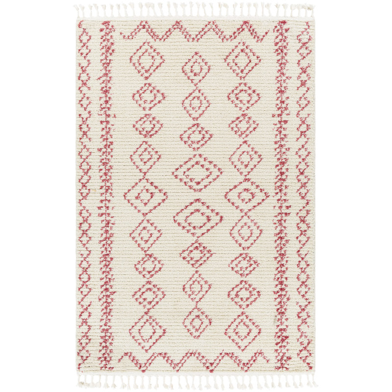 Tapis géométrique en peluche Mr. Kate Effie, Rectangle 7 pi 10 po x 10 pi