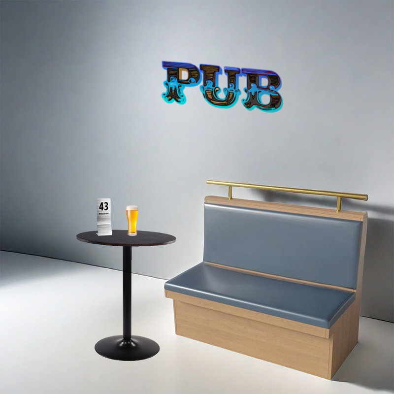 Banc de bar-restaurant en similicuir