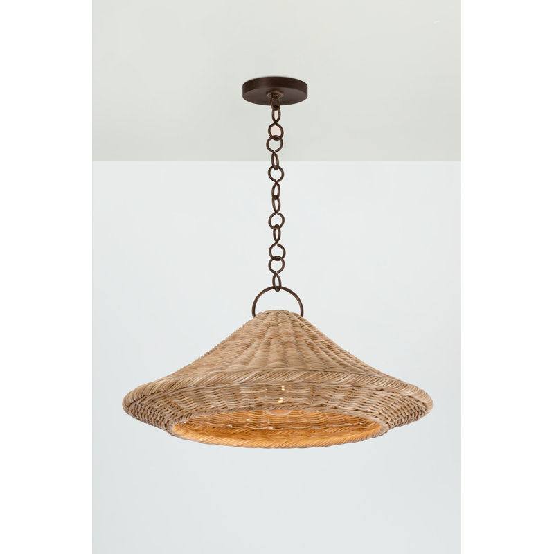 Luminaire suspendu 1 lumière Baychester, H 10,5 po x l 22 po x P 22 po