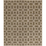 Himalayan Geometric Area Rug in Brown