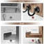Porte-clés pour mur - Organisateur de courrier décoratif mural avec 5 crochets à clés pour les essentiels de la maison de campagne moderne - Décoration intérieure pour le salon (blanc rustique)-1253126243