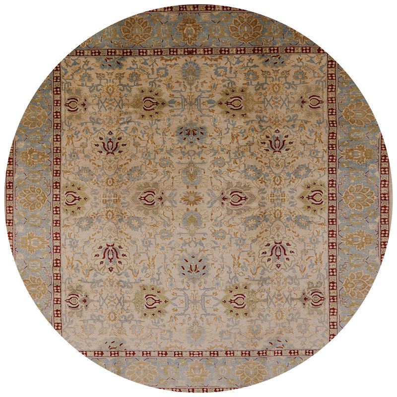 Tapis brun Thialvi, Rond 6 pi