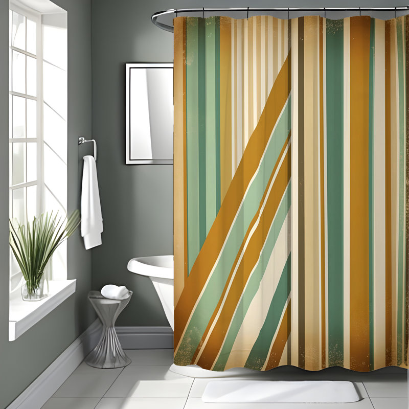 Cleanthis Shower Curtain, 70"W x 83"H