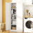 White Kitchen Pantry Cabinet, 70.8" Tall Storage Cabinet with Doors and Adjustable Shelves for Living Room, Bedroom And Dining Room, 15.8"D x 31.5"W x 70.8"H-91438905