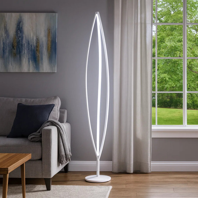 Garritt White Floor Lamp