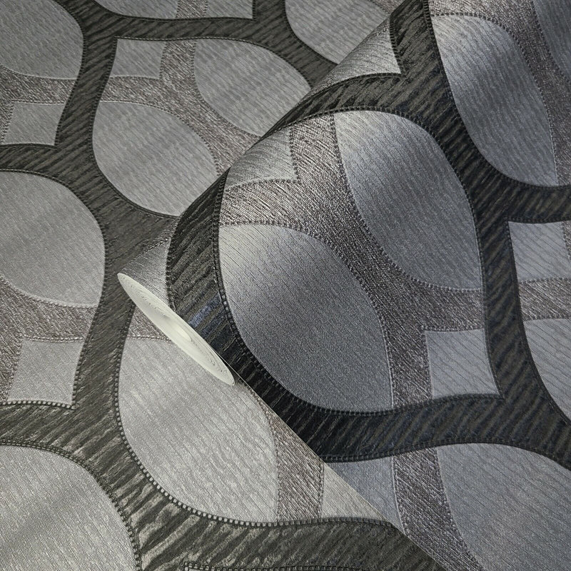 Nabbs Metallic Diamonds Lines 3D Wallpaper Roll