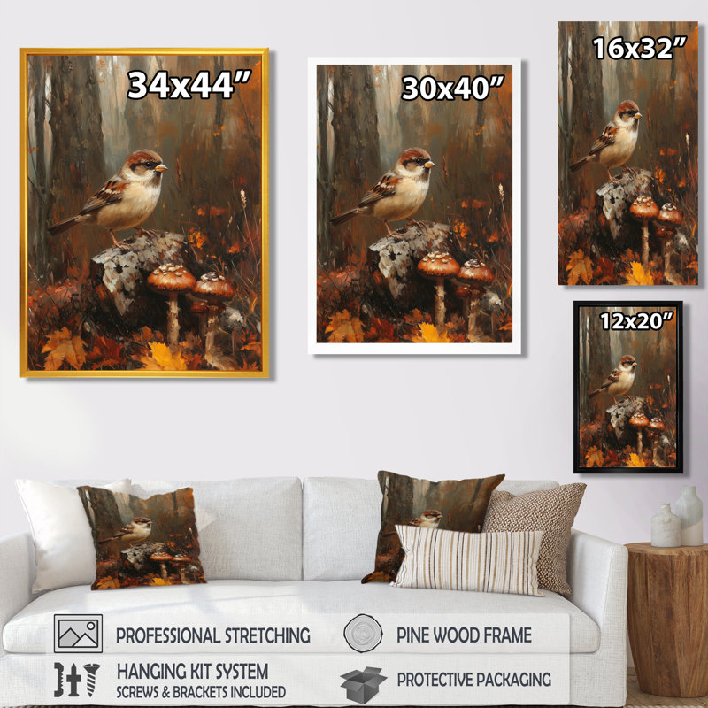 Garrettsville - Animals Canvas Wall Art, H 20 po x l 12 po, Toile tendue, Ne s’applique pas