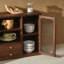 Buffet de cuisine en bois de noyer noir, armoire de comptoir avec rangement pour cuisine et salle à manger