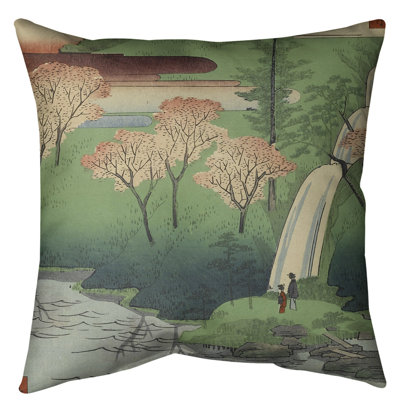 Coussin Utagawa Hiroshige Chiyogaike