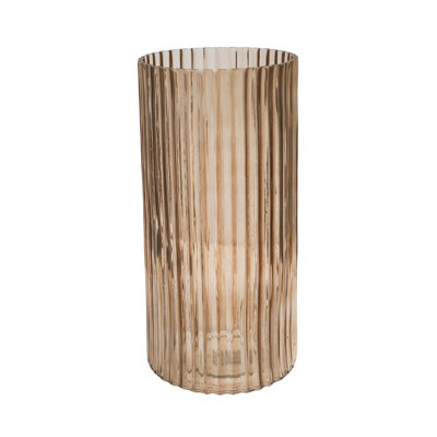 Daphne Ribbed Glass Vase