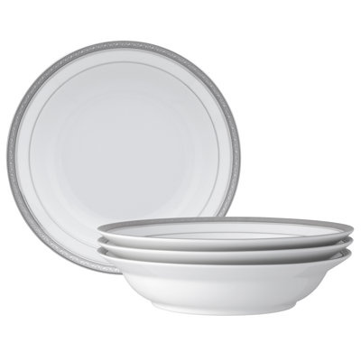 Noritake Crestwood Set of 4 Rim Dinner Bowls, 10 in., 25 oz.