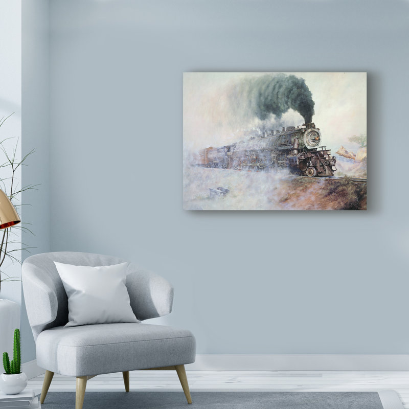 Reproduction sur toile, "Northposé to Portland" par Les Ray, H 18 po x l 24 po x P 2 po