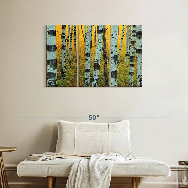 Harnek Abstract Aspen Tree, 24" H x 38" W
