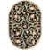 Hollander Floral Handmade Hooked Wool Black/Beige Area Rug
