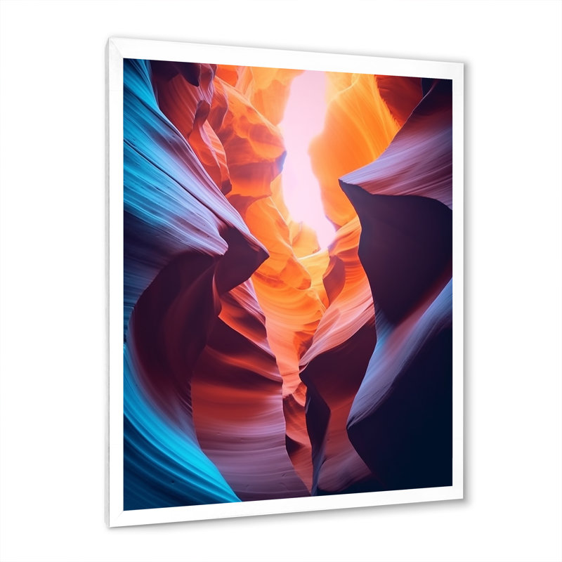 Canyon Antelope Harmony IV, H 44 po x l 34 po x P 1,5 po, Cadre photo blanc