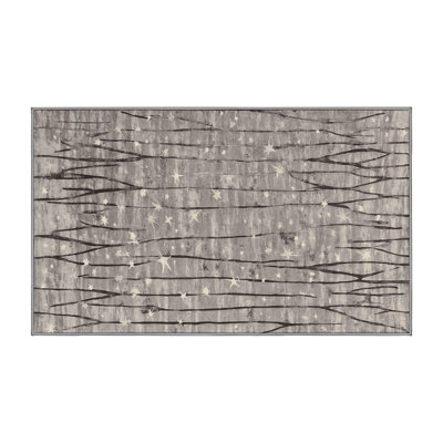 Machine Washable Gray Area Rug