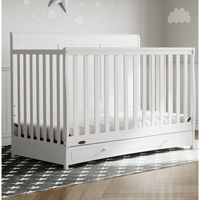Lit de bébé convertible 4-en-1 Asheville avec rangement