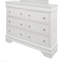 Commode blanche crocodile métallique