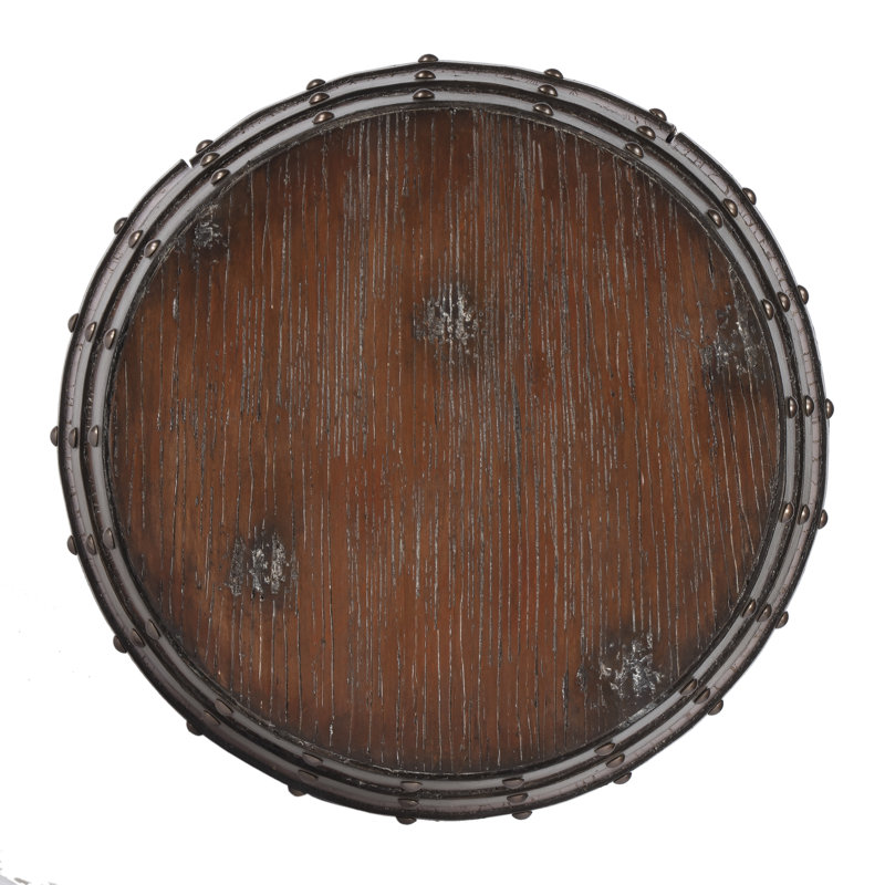 Calumet Rustic Barrel Side Table