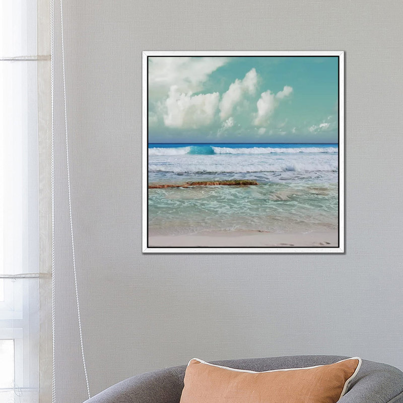 Cancun Magic I by Nan - Painting on Canvas, 66.04 cm H x 66.04 cm W, White Framed