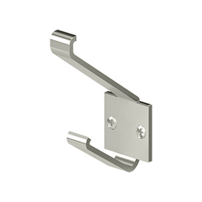 Deltana MH12U4 Modern Hook, 2-1/4" Projection in Brushed Brass