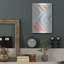 Art mural en métal «Red and Blue Sunset 1» par Laura Marshall-102872778
