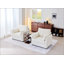 Fauteuil d'appoint en velours côtelé avec poches de rangement latérales, fauteuil simple rembourré moderne pour plus de confort et de style-132952432