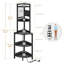 Bastos 151.5cm H x 40cm W Metal Corner Bookcase-490185656