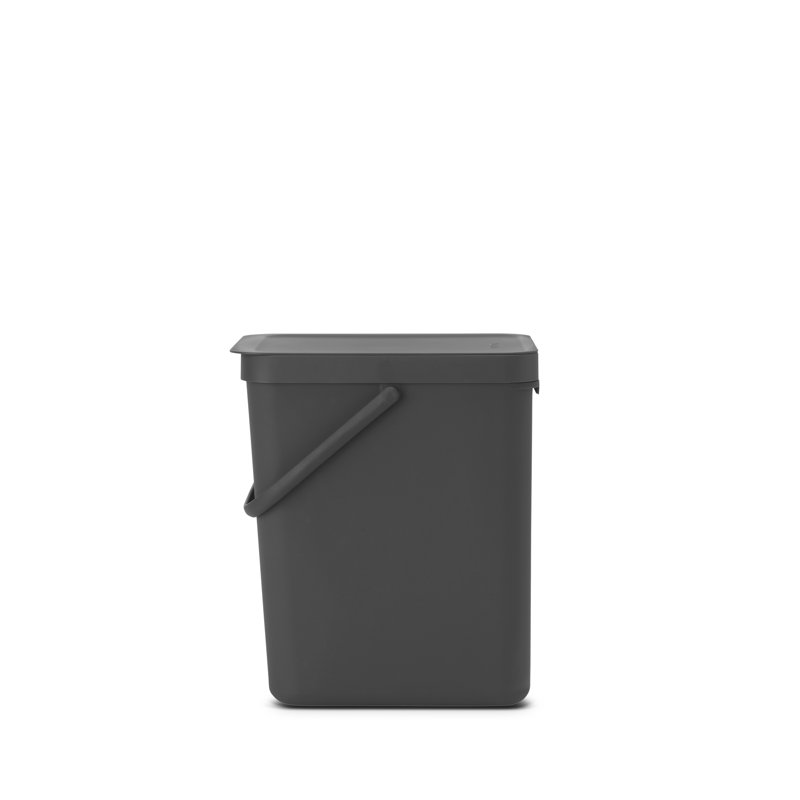 Brabantia Sort & Go 25 Litre Rubbish Bin, Grey