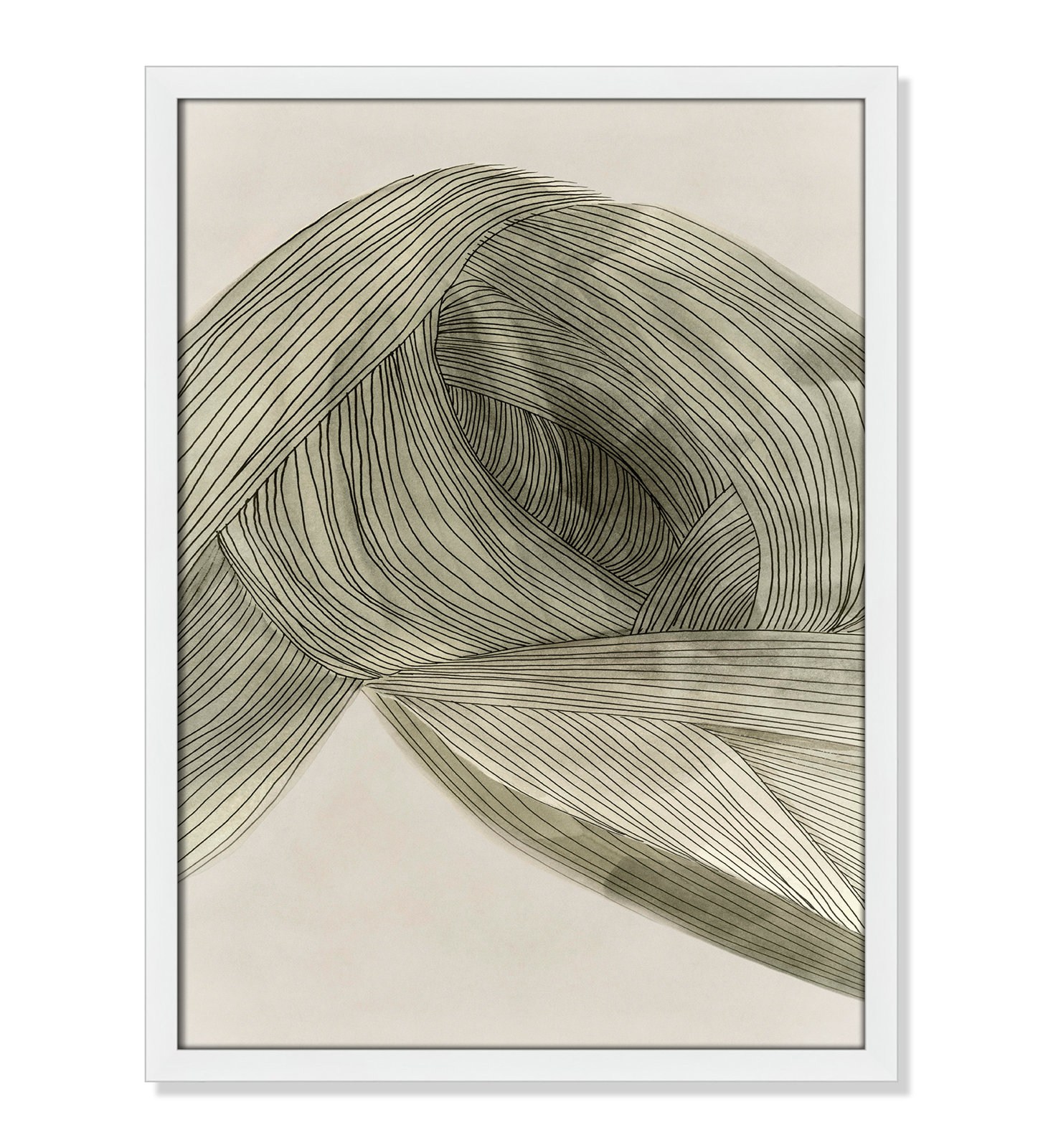 Arnell "Dreaming in Pastel I" Painting, 23" H x 17" W x 0.75" D, Satin White