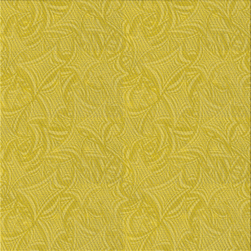 Tapis de zone jaune à motif Rupendra, Carré 8 pi