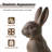 28"H MGO Oversized Bronze Standing Rabbit Statue