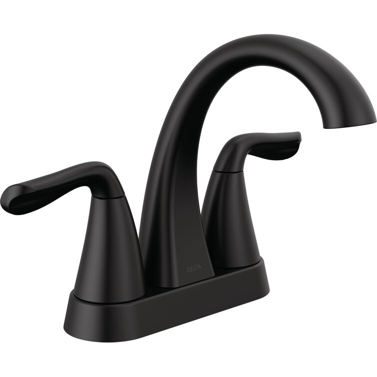 Arvo Centerset Bathroom Faucet with Drain Assembly, 2-handle Bathroom Sink Faucet