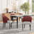 Modern Faux Leather Dining Chairs Upholstered Solid Back Side Chair-672360904