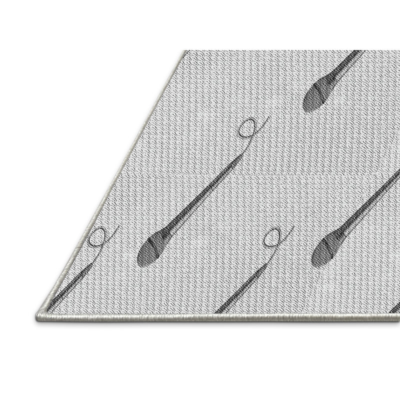 Tapis gris Cordele, Rectangle 8 pi x 12 pi