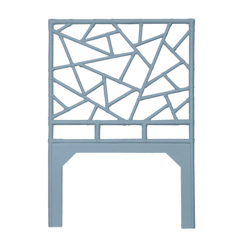 Tiffany Collection Open-Frame Headboard, Twin, Pool Blue
