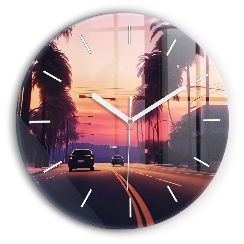 Glass Wall Clock