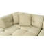 Élégant canapé d'angle, tissu vert, 118 x 59 x 28,3 pouces | Structure durable en bois de hêtre et en bois aggloméré, 100% polyester, 28 dossiers en mousse avec dossier en mousse | Coussins fixes, tissu facile à nettoyer, parfait pour les salons mo