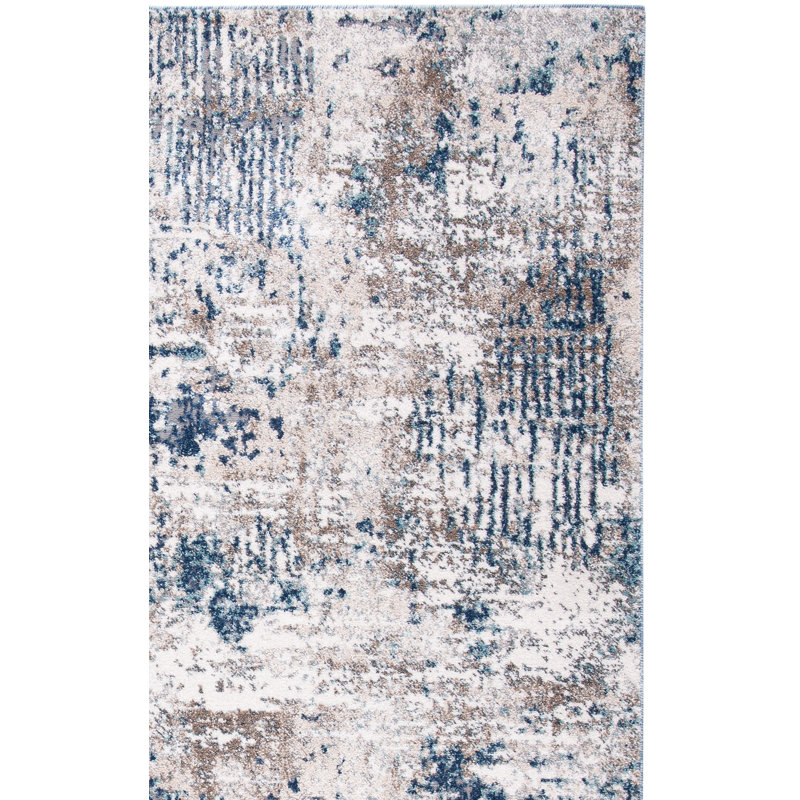 Aston Performance Abstract Rug, Square 6'7"