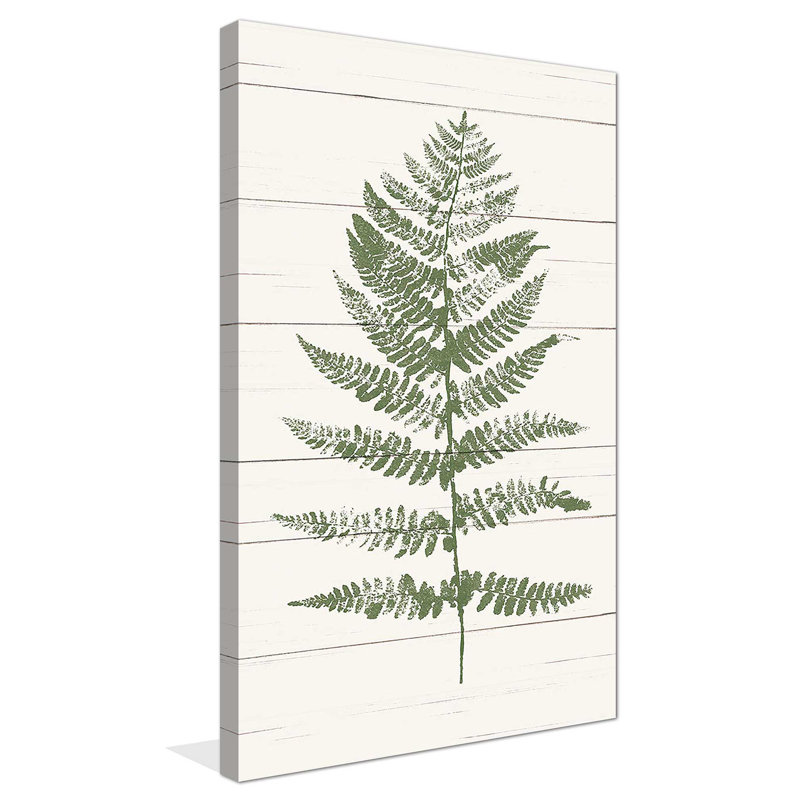 «Fern Print II» par Moira Hershey - impression, Toile tendue, H 60 po x l 36 po x P 1,5 po