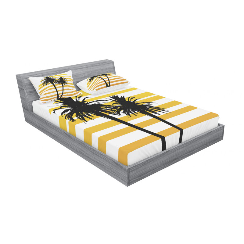 Microfiber Sheet Set, Queen Sheet Set with Fitted Sheet