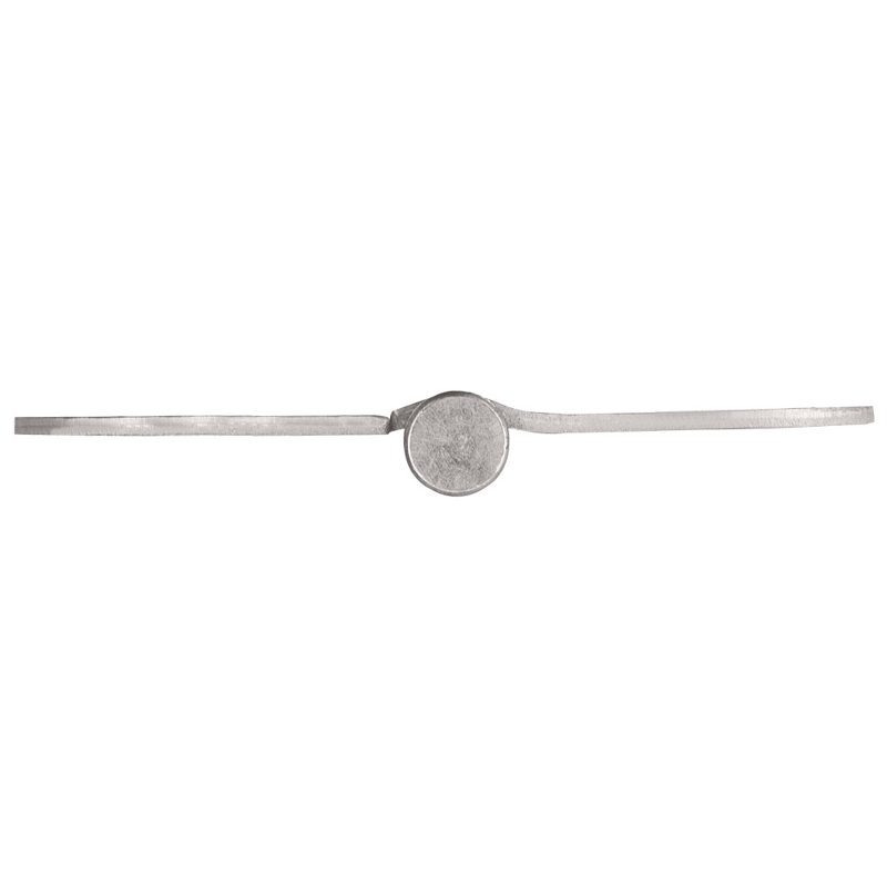 Charnière de porte en laiton satiné, 3,5 po, rayon 5/8 po, paquet de 9, Nickel satiné