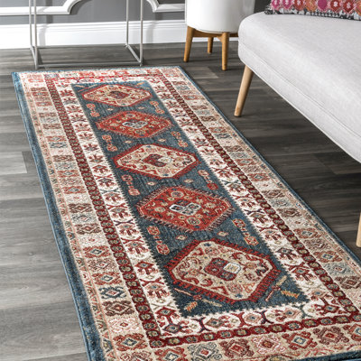 Tapis bleu / rouge La Puente