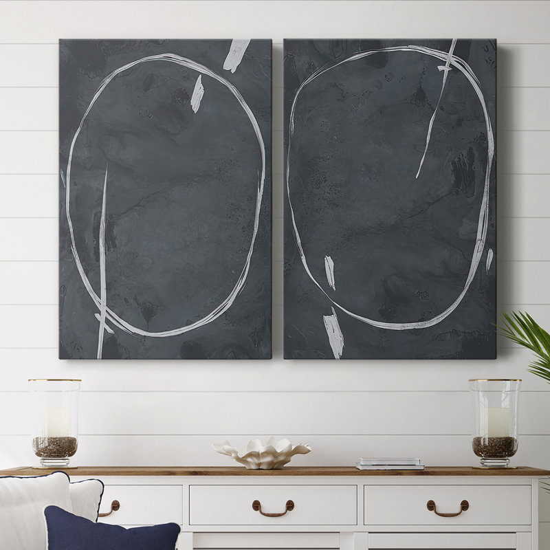 Gravure circulaire sur toile I-Premium Gallery - prête à être accrochée, H 48 po x l 64 po
