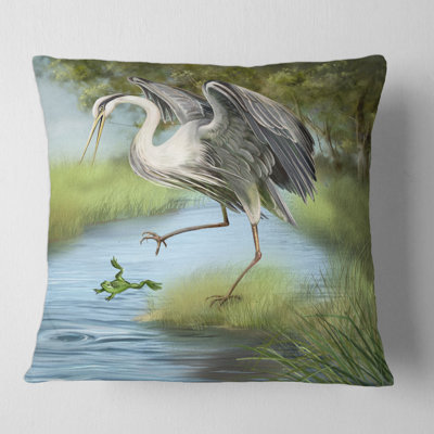 Housse et insert de coussin carré Crane
