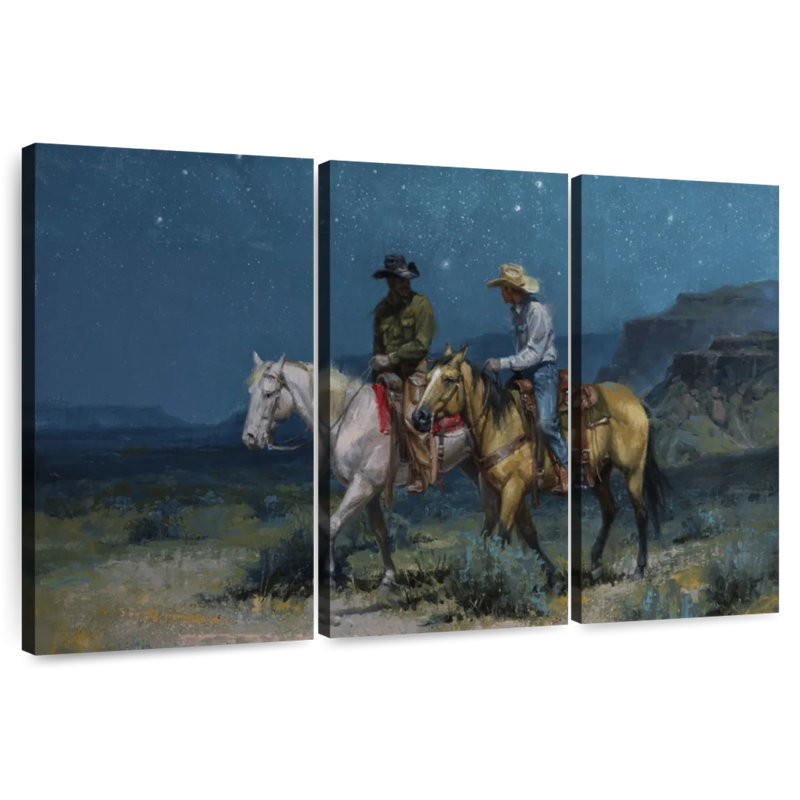Lelar Night Riders, 14" H x 23" W