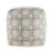 Ava Square Floral Pouf Ottoman