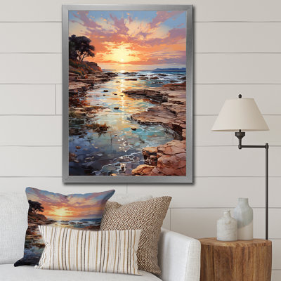 Espagne, coucher de soleil à Ibizas II, reproduction sur toile